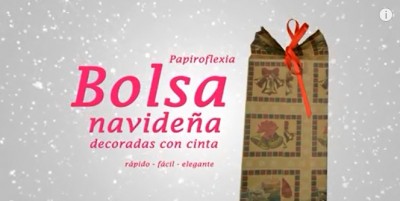 Bolsita navideña de papel