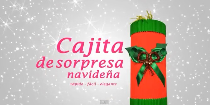 Tubo con sorpresas para Navidad 1