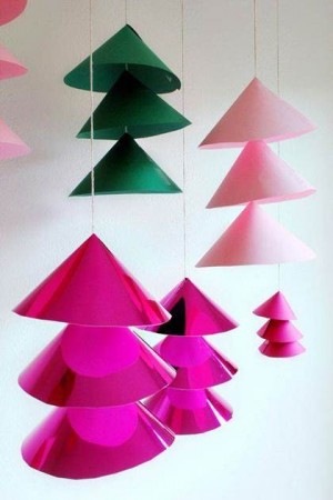 adornos de papel para navidad