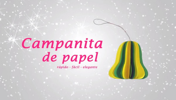 como hacer campanas de papel