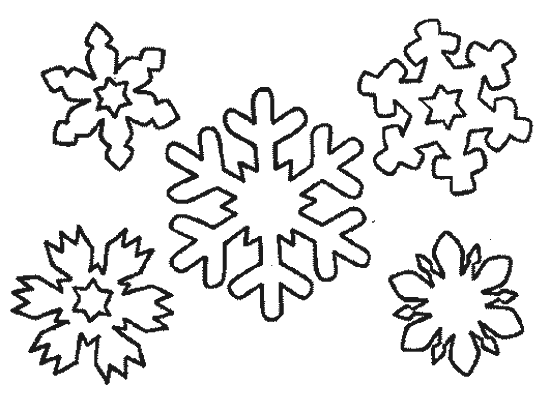 Copos de nieve para imprimir