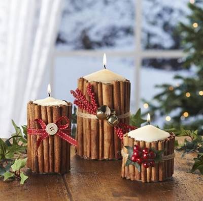 velas aromaticas navideñas