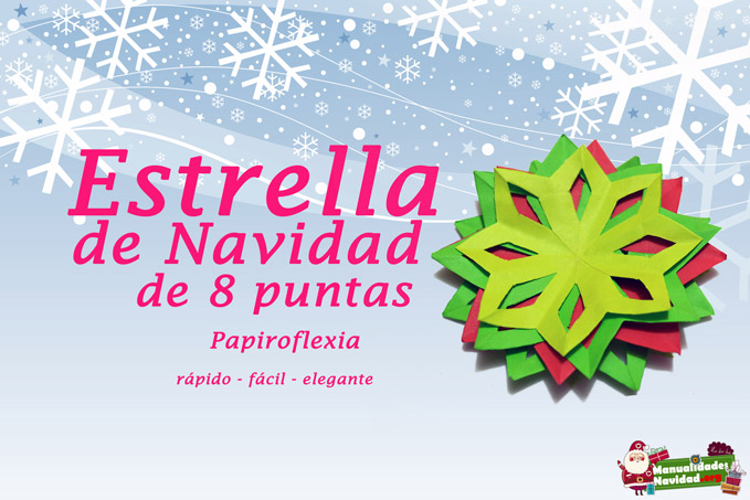 Estrella navidad 8 puntas