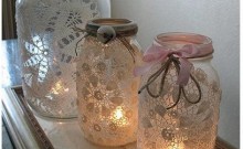 decorar frascos para navidad