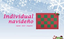 Individual navideño de papel